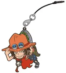 【中古】ストラップ(キャラクター) エース つままれストラップ 「ワンピース」