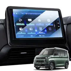 新品 LANGBEAN 三菱 オリジナル9型ナビゲーション 専用 ナビ保護フィルム 9インチ 新型 三菱デリカミニ フィルム 9H 高感度タッチ 高光沢 キズ防止 自己吸着 貼付簡単 車種専用設計 DELICA MINI ナビ フィルム カスタム パーツ