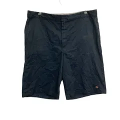 Dickies ショートパンツ W44 ブラック ディッキーズ ジップアップ ビッグサイズ ストリート カジュアル 古着卸 アメリカ仕入 2506-878