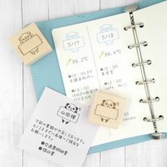 【選べるデザイン14種類！】マスキングテープ貼られちゃったスタンプ（既に貼られちゃったバージョン）（手帳、メモ、ふせん、カラーチャート、色見本帳）