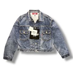 参考上代88000円 未使用品 eYe JUNYAWATANABE MAN 25SS ×Levi's×BerBerJin 転写ナイロンツイルジャケット ブルゾン シャツ アイジュンヤワタナベマン リーバイス ベルベルジン コラボ WO-J910-100 XL