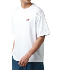 【在庫処分】[コンバース] Tシャツ メンズ 半袖 ブランド ワンポイント ロゴ シューズ 刺繍 吸水速乾 UVカット