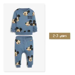 キッズ☆ ミッキープリントジャージ 上下セット 2-3years