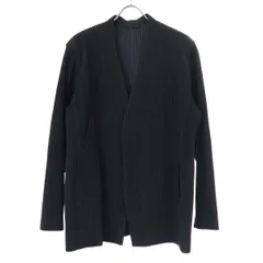 HOMME PLISSE ISSEY MIYAKE オム プリッセ イッセイ ミヤケ 21AW TAILORED PLEATS 1 ノーカラープリーツジャケット ブラック 3 HP13JD150のサムネイル