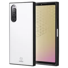 Xperia 10 V 耐衝撃ハイブリッドケース KAKU/ホワイトのサムネイル