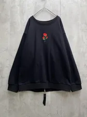 ADRER バラ刺繍 ブラック スウェット 2025年最新】ADRER薔薇刺繍の人気アイテム - メルカリ