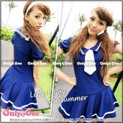 水着 レディース 制服風 セーラー服風 ワンピース水着(swp)