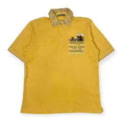 GREENCLUBS グリーンクラブ トムとジェリー コラボ 半袖 ポロシャツ 4/イエロー メンズ ゴルフ