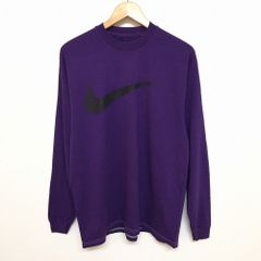 【LOOSE FIT】NIKE Over Dye L/S Tee ナイキ 後染め ロンT 長袖 スウッシュロゴ　サイズ：S パープル
