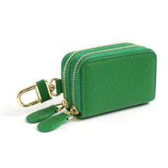 ☆ グリーン ☆ キーケース キーケース スマートキー 本革 レディース メンズ スマートキーケース おしゃれ かわいい コンパクト 車 カー用品 革 鍵 レザー ギフト 牛革 小さい シンプル 収納 可愛い 雑貨 革小物 女性 男性