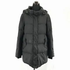 ビームス★比翼仕立て/アクリルウール/ダウンコート【S/黒】スナップ/着脱フード/膝丈/B'MING LIFE STORE BYBEAMS◆BA915L<sale>のサムネイル