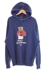 ラルフローレン RalphLauren 90s polo bear hoody polo sport ポロベア ポロスポーツ パーカー フーディー M010-0001 パーカ ネイビー Lサイズ 103MT-2411