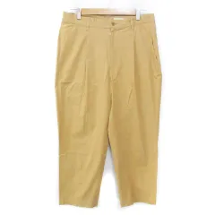 ファクトタム FACTOTUM タックパンツ テーパードパンツ 七分丈 無地 ベージュ サンプル品 /FF30のサムネイル