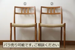 美品■デンマーク■J.L.Moller/モラー社■チェア■2脚セット■本革 ビンテージ北欧家具/デンマーク製/J.L.モラー社製/ニルスオット