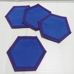 コースターNo.24　紺×紫