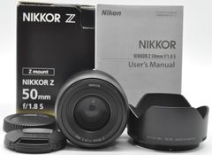 ＜極上美品！！＞　ニコン　Nikon　NIKKOR Z 50mm f/1.8 S　♪あるとうれしい元箱＆フード＆説明書付き♪