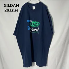 【GILDAN】アメリカ　企業ロゴ　眼科　オハイオ州　両面プリント　オーバーサイズ　半袖Tシャツ　ネイビー　2XL US古着