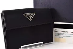 プラダ PRADA 財布 二つ折り レディース サフィアーノ バイカラー コンパクト財布 1ML018 ZLP VNM | フリマアプリ ラクマ