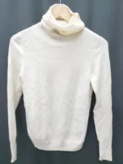 ◇ UNIQLO ユニクロ 長袖 ニット セーター サイズM アイボリー系 レディース P  【1407100048212】
