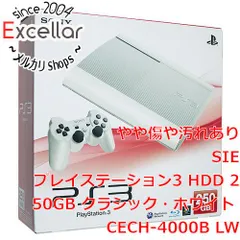 PlayStation3 - SONY　プレイステーション3 250G ホワイト CECH-4000BLW　コントローラーなし・本体いたみ 元箱あり SONY 【中古】SONY プレイステーション3 250G ホワイト CECH