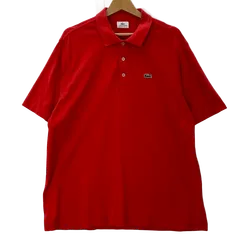 LACOSTE SPORT ラコステスポーツ 半袖 ポロシャツ ワンポイント刺繡 7サイズ レッド