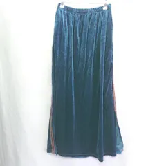 ◇ ⊇ AS KNOW AS PINKY アズノゥアズピンキー ロング タイト スカート サイズF ブルー系 レディース E  【1409100062250】