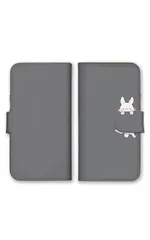 iPhoneXR ケース 手帳型 アイフォンXR スマホケース 携帯ケース うさぎ ウサギ うさちゃん イラスト かわいい 可愛い おしゃれ カラー04のサムネイル