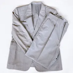 美品⭐️ コルタス CORTASS セットアップ パンツ テーラード ジャケット 袖開き見せ ノッチラペル センターベント ハコ型ポケット フラップポケット ワンタック ストレートスラックス ビジネススーツ 大きめ