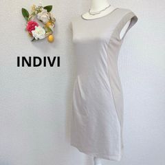 ◇美品◇15号大きいサイズ◇インディヴィ◇コーラルピンクノースリーブ 