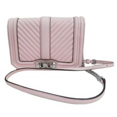 レベッカミンコフ　REBECCA MINKOFF レザー　シェブロン　ショルダーバッグ　HS18LCQX45　ＰＥＯＮＹ　新品同様