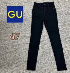 GU　ハイウエスト　スキニージーンズ（ブラック）67