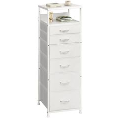 廃盤品 IKEA HELMER ヘルメル ホワイト 6段キャビネット キャスター