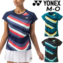 ヨネックス レディース 半袖　Tシャツ YONEX トップス バドミントン ソフトテニス スポーツウェア 女性用 吸汗速乾 UVカット レディースウェア 服 ブランド スポーツウエア ウエア 黒 青 ブルー アパレル/16694