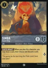 【中古】Disney Lorcana 188/204[C]：Simba Future King