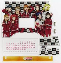 [중고] 캘린더 Aqours 아크릴 만년 달력 [러브라이브! 선샤인!!] 러브라이브! 시리즈의 올 나이트 일본 골드 상품