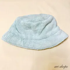 もこもこバケットハット　アイスブルー