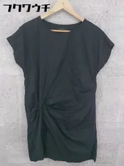 ◇ AMERICAN RAG CIE アメリカンラグシー 半袖 膝丈 ワンピース サイズF ネイビー レディース  【1002801893934】