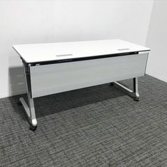 フラップ式会議テーブル インターアクト プロ  オカムラ ホワイト