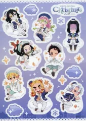 【中古】シール・ステッカー 集合 貼ってはがせるデコレーションシールA 「鬼滅の刃×ufotable Cafe/マチ★アソビCAFE×ufotable DINING クリスマスイベント2024」