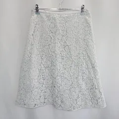 ◇ ROPE PICNIC ロペピクニック 花柄 レース 膝丈 台形 スカート サイズ40 ミントグリーン レディース E  【1407180058729】