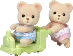 【新品】エポック社 シルバニアファミリー ク 69 クマのふたごちゃん ク－６９ 人形 STマーク認証 3歳 おもちゃ ドールハウス Sylvanianのサムネイル