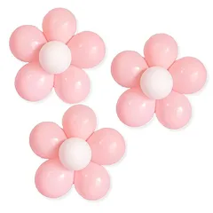 【新品】 Hanamei バースデー 飾り付け フラワー バルーン キット 誕生日 男 女 装飾 風船 ガーランド 流行 スタイル (フラワー単品 3個セット（ピンク）) 1