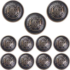 Hi_State_Clear ボタン ブレザー ブロンズ 銅ぼたん メタル フロントボタン 補修 リペア イメージチェンジ アップに(ブロンズ、銅)