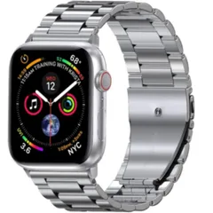 Apple Watch　ステンレス バンド シルバー 腕時計 メタル ベルト ビジネス