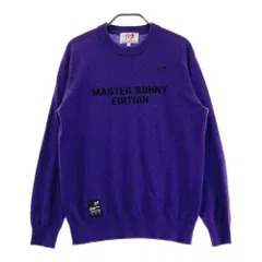 新品 マスターバニー 長袖ブルゾン 撥水 ラインロゴ パープル Mサイズ（4） 新品 マスターバニー 長袖ブルゾン 撥水 ラインロゴ パープル Mサイズ