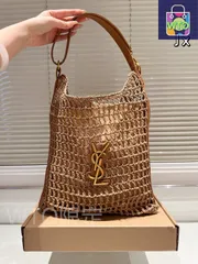 【今日特価】YSL Straw Tote Bag サンドバッグ サイズ 30×32cm 夏限定ラグジュアリー-WTO輸入2