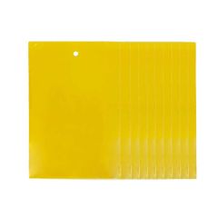 虫よけ 粘着シート ショートタイプ ーVer2ー 15cm ストロング 黄色 10枚セット 虫取り 両面テープ 害虫