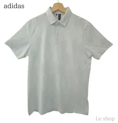 adidas アディダス ポロシャツ 半袖 ゴルフウェア ホワイト Мサイズ メンズ 中古