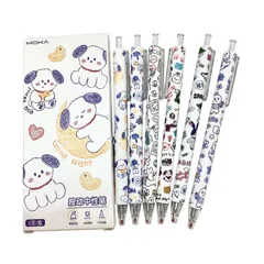 MOKA キャラクター ボールペン6本セット