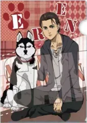 【中古】クリアファイル エレン＆ジャン(犬といっしょver.) A4クリアファイル 「進撃の巨人」